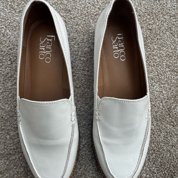 Franco Sarto White Loafers - Picture 4 of 5